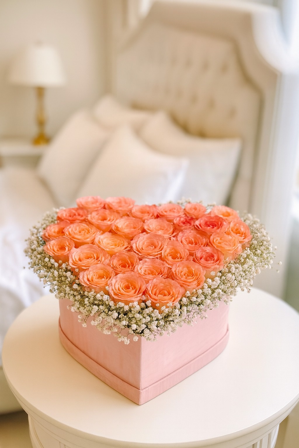 Romantic heart bouquet by FIORE Flower Boutique
