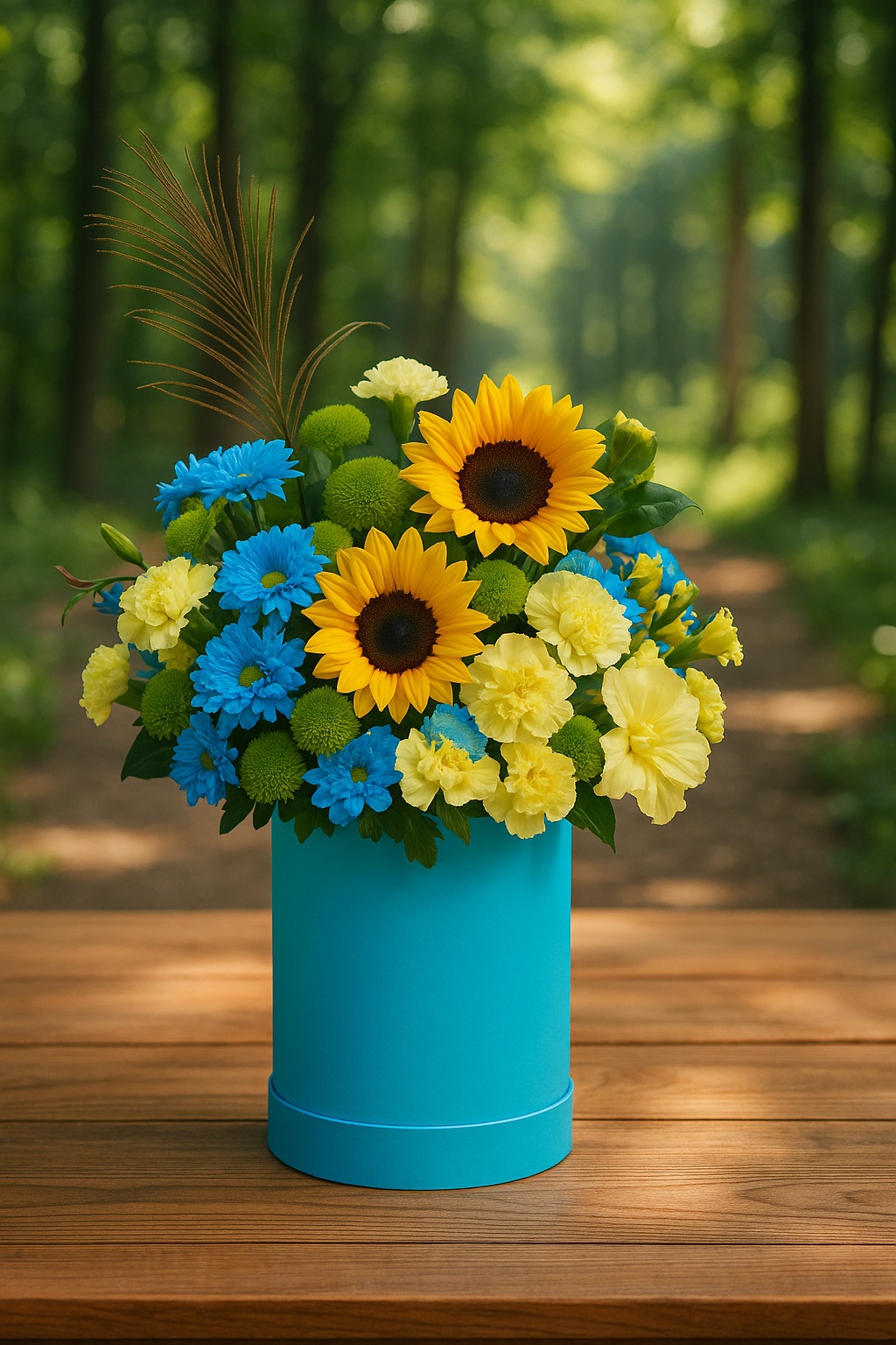 Colourful Summer Bliss bouquet available in North Goa