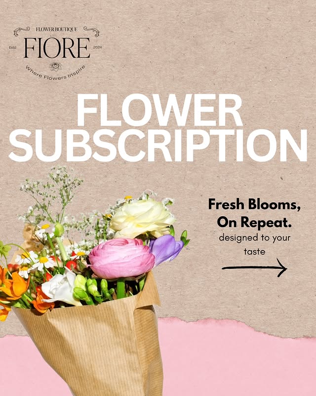 Seasonal FIORE bouquet subscription in North Goa